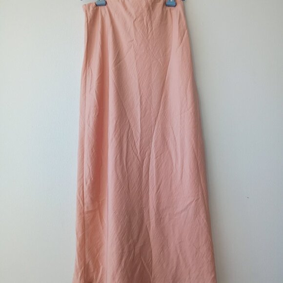 A New Day Pink Mid Rise Satin Slip Skirt | Size XS - Picture 3 of 5